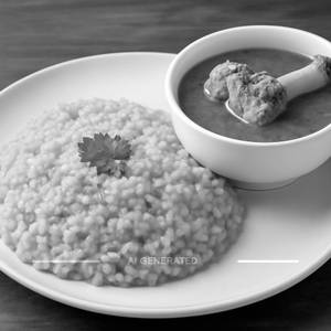 Kichidi with Mutton Paya