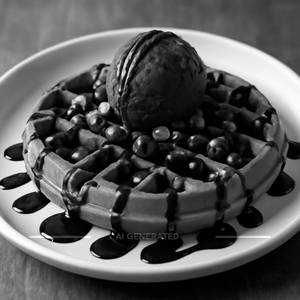 Triple Chocolate Waffle