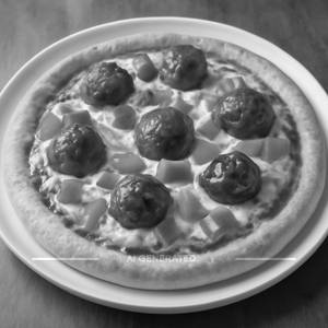Veg manchurian cheese pizza