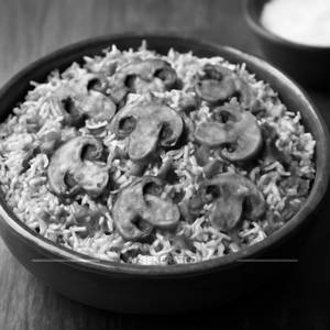 Mushroom biryani