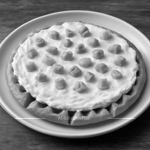 Kiki and cream waffle pizza