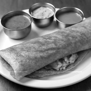 Ghee masala dosa