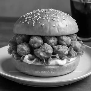 Chicken Popcorn Burger