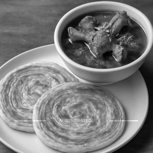 Parata(2) with Mutton paya