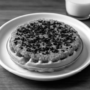 Pink oreo crunch waffle