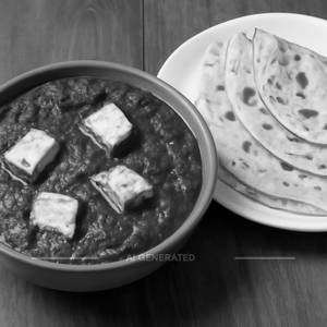 Palak Paneer & Rumali Roti (4 Pieces)