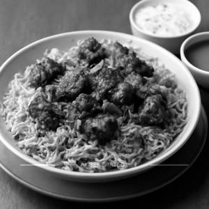 Mutton fry pieces biryani