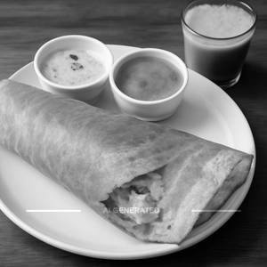 Ghee masala dosa