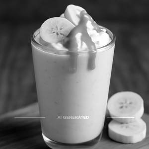 Caramel Banana milkshake