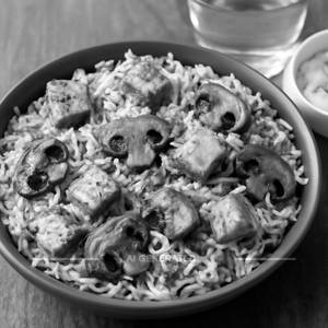 Paneer Mushroom Biryani
