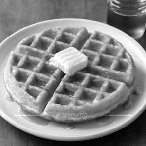 Honey and butter crispy waffle
