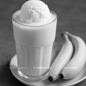 Banana Shake With Ice Cream
