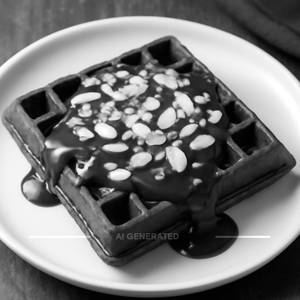 Almond choco waffle