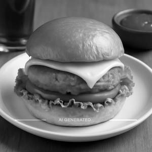 Cheese Aloo Tikki Burger