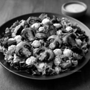 Grilled Mushroom Cheese Salad