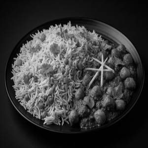 Amritsari Chole With Dhaniya Rice