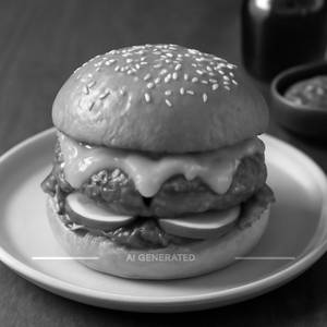 Schezwan Cheesy Burger