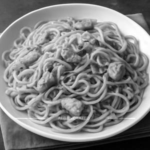 Egg. Noodles