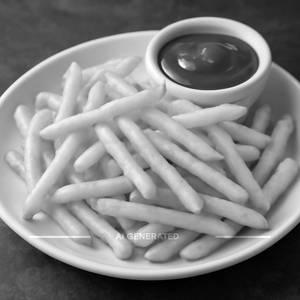 Plain salted fries