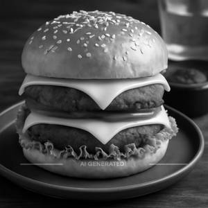 Double tikki cheese burger