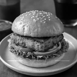 Tandoori paneer burger