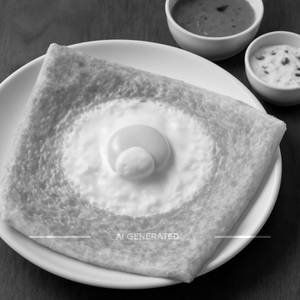 Butter egg dosa