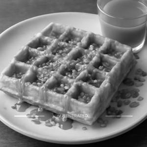 Butterscotch crunch waffle