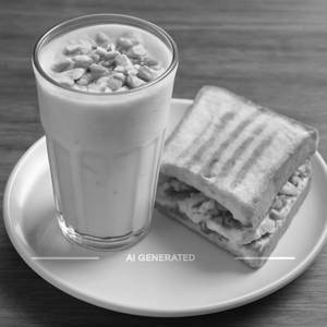 Dryfruit Lassi with Chicken Sandwitch Combo