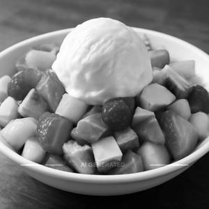 Fruit Salad With Ice Cream
