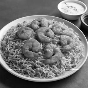 Prawns fry biryani