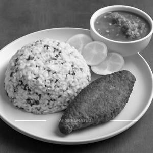 White Rice With Chicken Curry