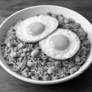 Double egg fried rice