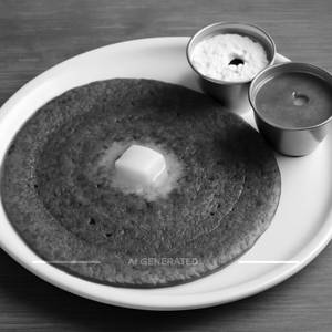 Butter ragi dosa