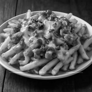 Chicken cheese loaded fries