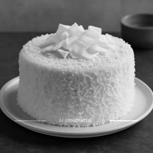 White Choclate Coconut Cake Half Kg