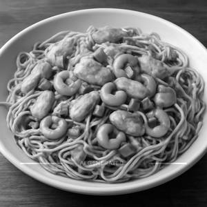 Chicken cashew noodles