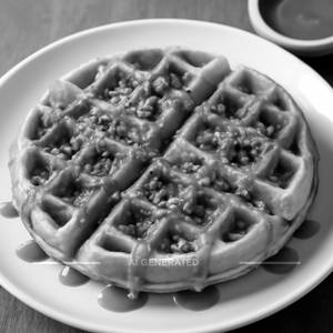 Caramel crunch waffle