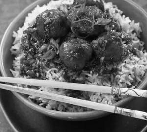 Veg Manchurian Fried Rice Bowl