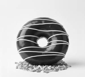 Donut chocolate coated