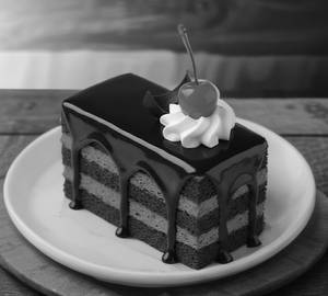 Dark truffle pastry