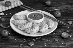 Chicken Momo with chicken soup [5 Pieces]