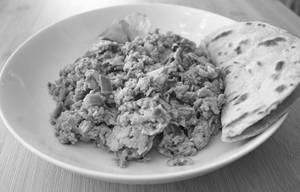 Egg Bhurji And Plain Paratha