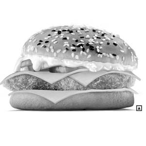 Crispy Chicken Triple Cheese Burger.