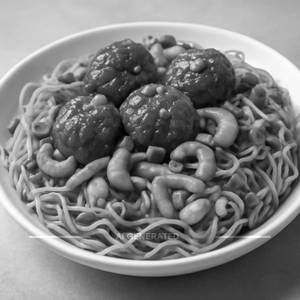 Veg manchurian cashewnut noodles