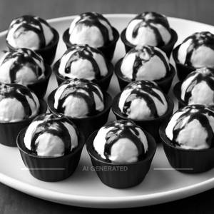 Vanila Ice Cream With Chocolate Sauce