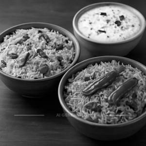 Pulihora , Pandu Mirchi Rice, Curd Rice