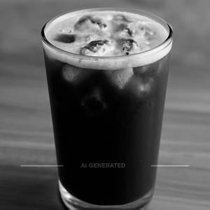 Dark cold coffee