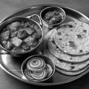 Mini Kadhai Paneer Thali