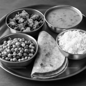 Green Peas Thali
