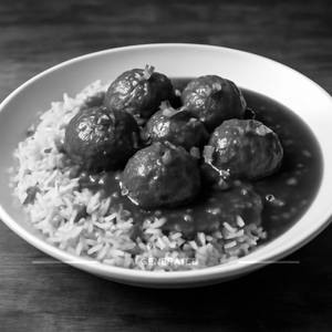 Fried Rice With Manchurian Gravy